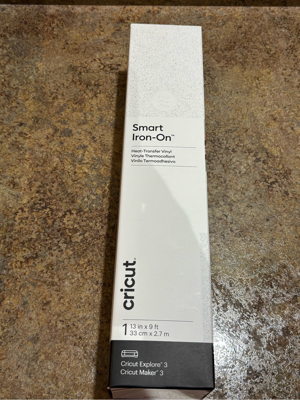 Cricut Smart Iron-On Heat-Transfer Vinyl - White glitter